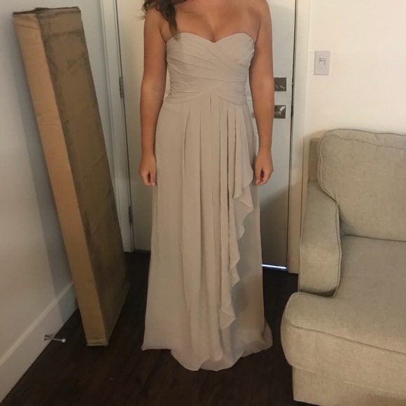 David’s bridal bridesmaid dresses in biscotti - Picture 3 of 4